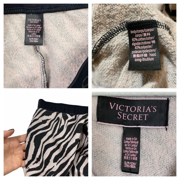 ♦️SOLD♦️Victoria’s Secret Zebra Fleece Jogger Set - Picture 16 of 16